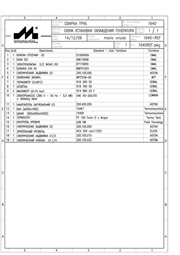 Схема охлаждения 14/12/06 1640-REF specification