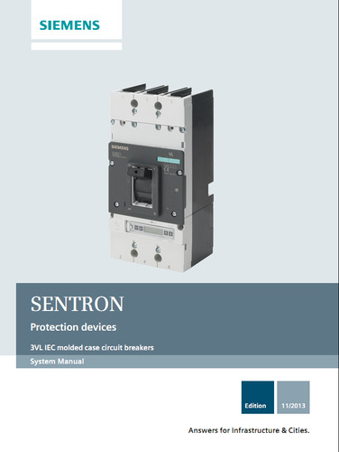 SIEMENS SENTRON Protection devices 3VL IEC molded case circuit breaker