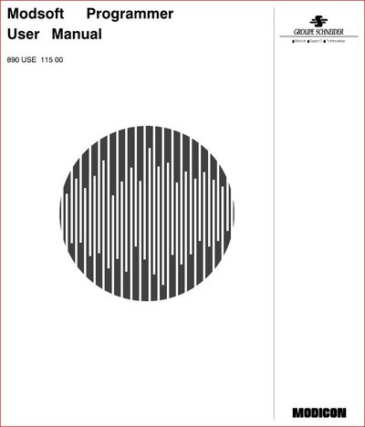 Modsoft Programmer User Manual 890 USE 115 00 Version 2.6