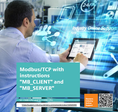 Modbus/TCP with instructions