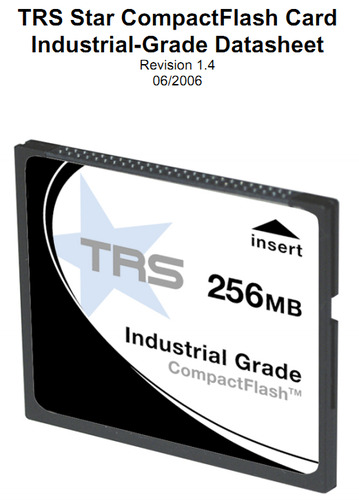 TRS Star CompactFlash Card Industrial-Grade Datasheet Revision 1.4