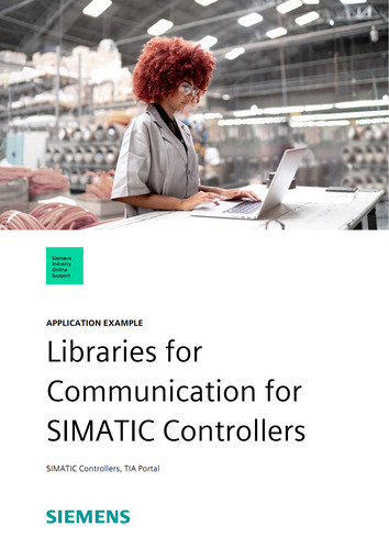 SIEMENS Libraries for Communication for SIMATIC Controllers TIA PORTAL