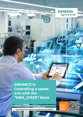 SINAMICS G: Controlling a speed axis with the “SINA_SPEED” block S7-12