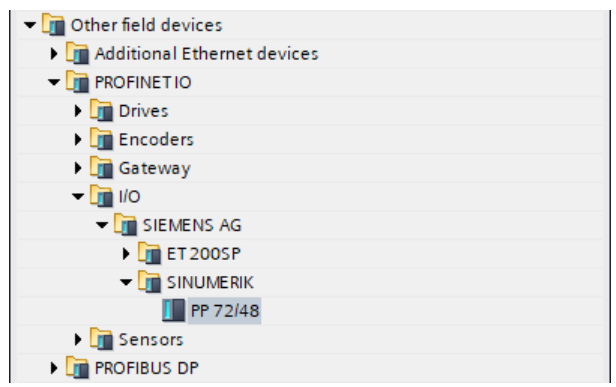 After the successful installation, the hardware catalog is updated. After the successful installation, the hardware catalog is updated.