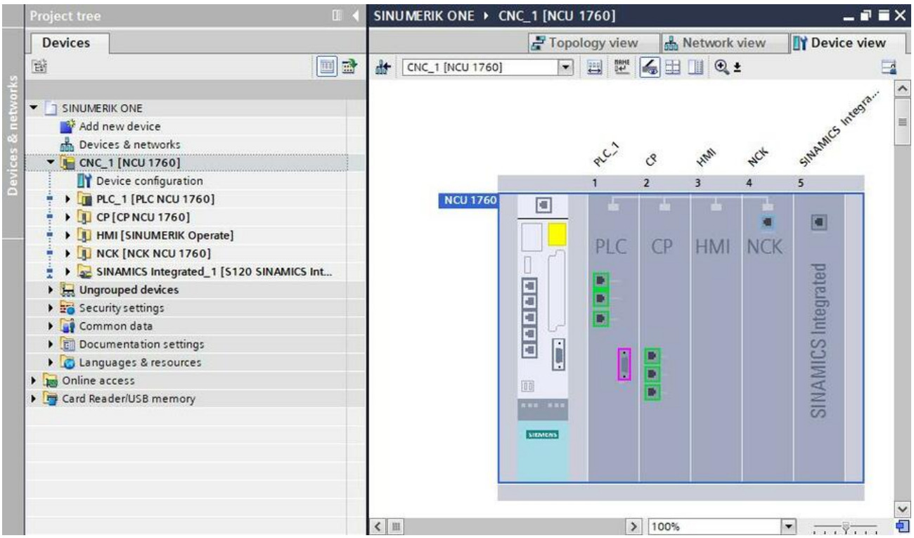 The SINUMERIK controller is added TIA PORTAL The SINUMERIK controller is added TIA PORTAL