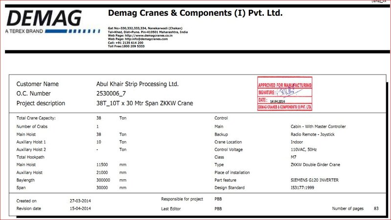 Demag Cranes EPLAN Electrical Wiring Diagram ZKKW Double Girder Crane