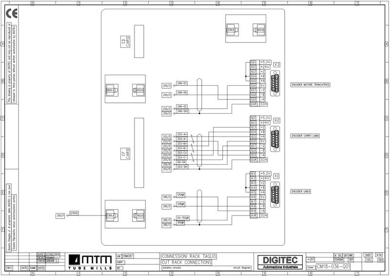 DIGITEC CUTTING SYSTEM 056.0 Electric diagram