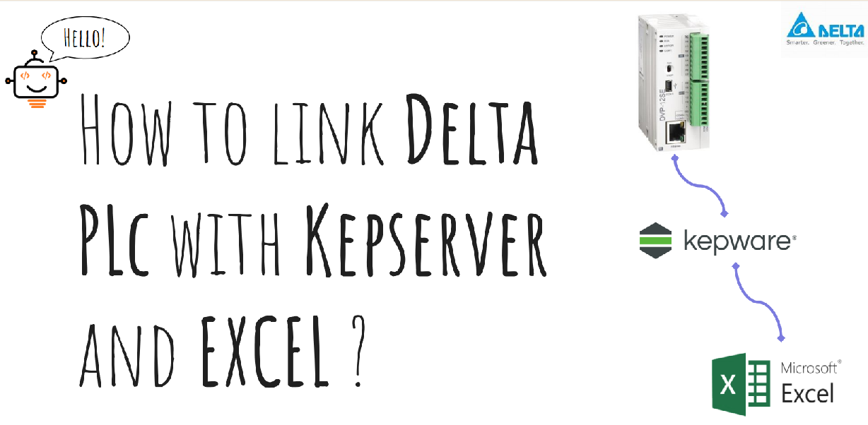 How to link Delta PLС DVP-SE with Kepserver and EXCEL