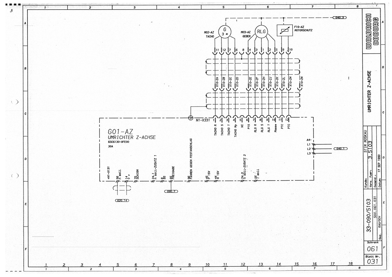 G01-AZ Umrichter Z Axis 6SC6130-0FE00 30A